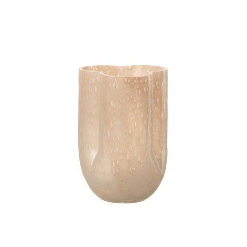 Ваза TRIKKIE GLASS BEIGE 30182 фото
