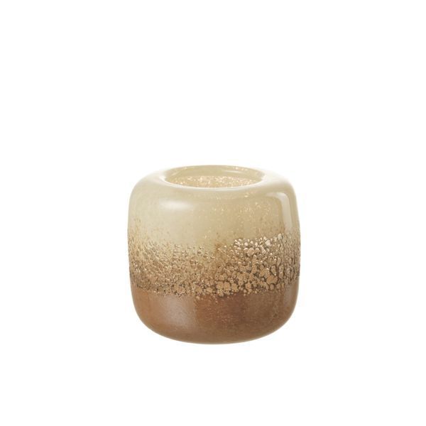 Ваза OPI GLASS BROWN/BEIGE S 30176 фото