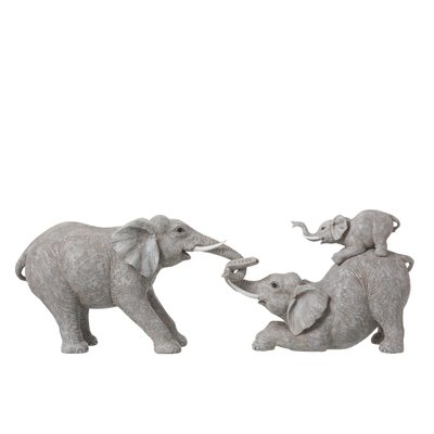 Декор слони зі слоненятами POL GRY 90576 фото