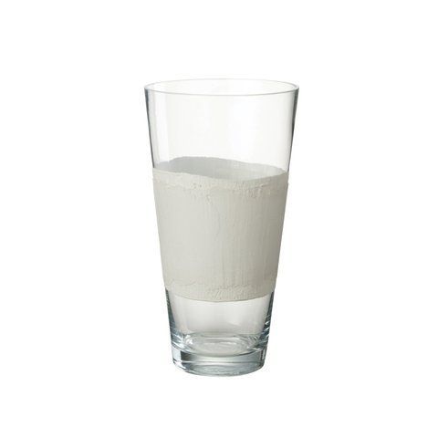 Ваза DELPH GLASS TRANS/WHI S 30532 фото