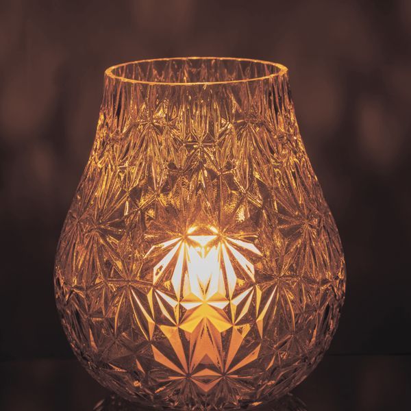 Ваза NOX CUT GLASS YELLOW S 30246 фото