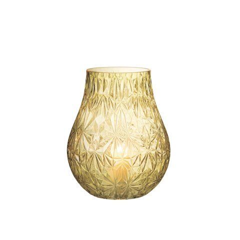 Ваза NOX CUT GLASS YELLOW L 30247 фото