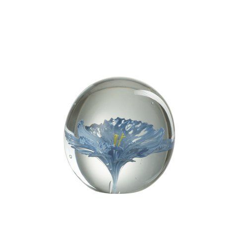 Преспап'є FLEUR VERRE BLEU L 30426 фото