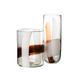 Ваза IGGY GLASS WHITE/BROWN L 32038 фото 2