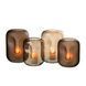 Ваза FACE GLASS BROWN S ASS3 30377 фото 1