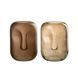 Ваза FACE GLASS BROWN L ASS3 30378 фото 3