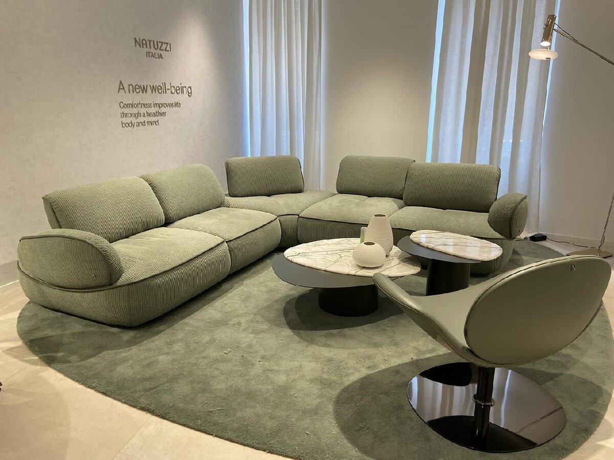удобный современный диван Natuzzi Italia
